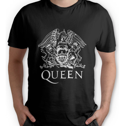 Polera Queen Logo Vinilo Textil 100% Algodón