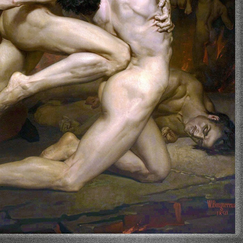 Cuadro Dante Y Virgilio En El Infierno De William Bouguereau