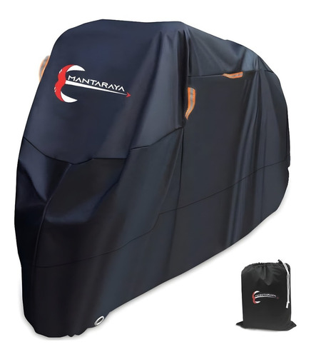 Funda Moto 100% Impermeable Premium Tela 300d Talla 4xl Color Negro