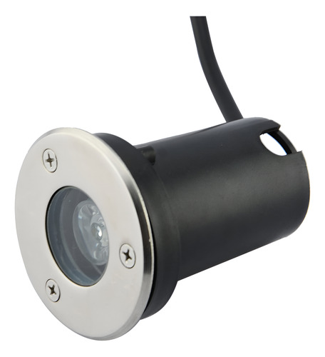 Pack X10 Focos Led Piso 1w 220v Exterior Luz Calida Jardin