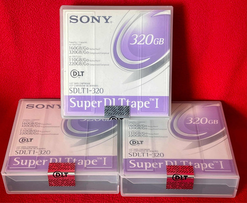 Lote 3 Sony Super Dlt Tape I 320 Gb Sdlt1-320 Original Sello (Usado)
