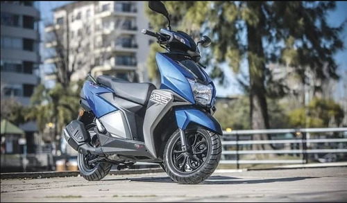 Imagen 1 de 25 de Moto Scooter Tvs Ntorq 125 Azul Puesta En Calle !!!