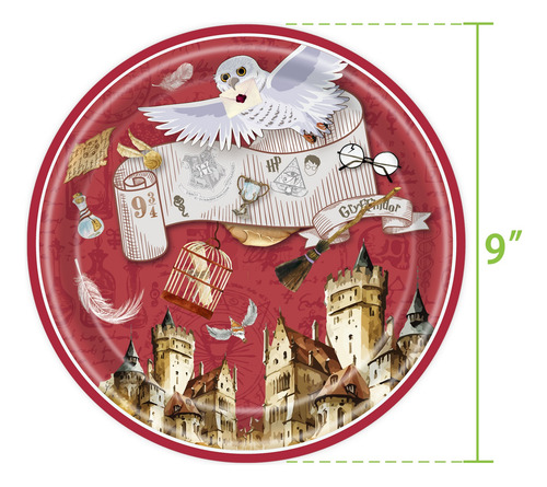 Kit Fiesta Harry Potter Platos Y Vasos Desechables 51pcs
