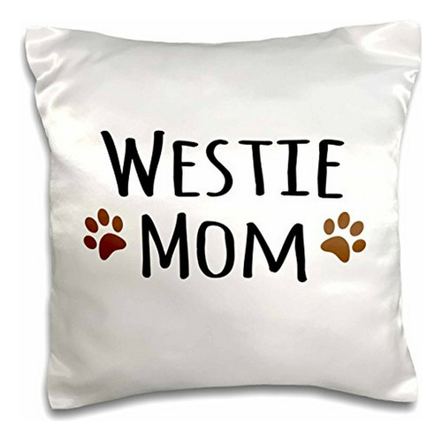 Funda De Almohada Westie Dog Mom - Terrier West Highland Bla