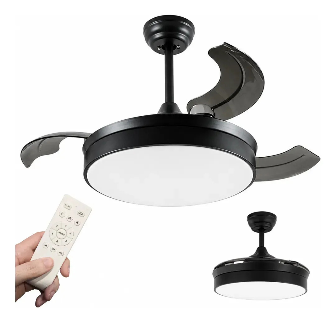 Ventilador de Techo Retráctil WINDSTYLE con Luz LED y Control Remoto