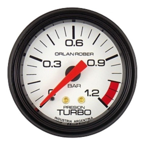 Reloj Blanco 52 Mm Presión Turbo Blanco Orlan Rober