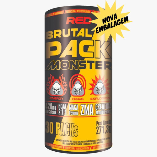 Imagem 1 de 5 de Brutal Animal Pack 30 Packs - Red Series