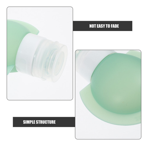 Botellas De Silicona Rellenables Para Botellas De Viaje, 3 U
