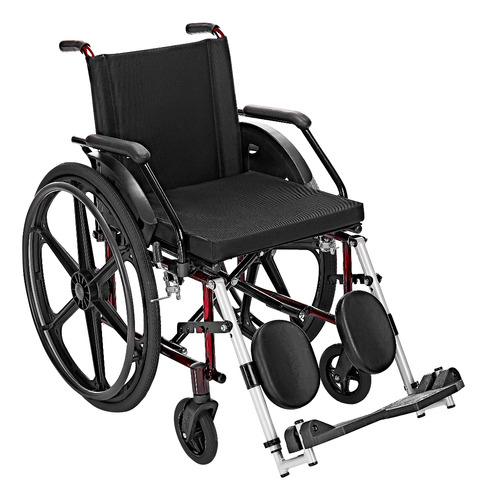 Cadeira De Rodas Pl102 Confort Flex 44 Prolife Cor Vermelho