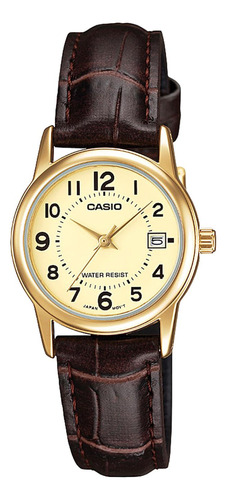 Reloj Casio Ltp-v002gl-9b Acero Mujer Dorado