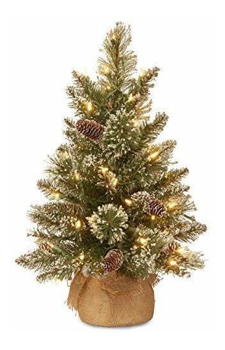 Árbol Navidad Artificial Con Luces Led, 2ft, Verde