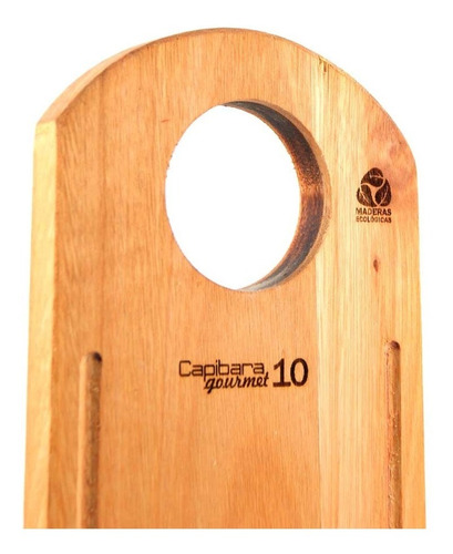Imagen 3 de 8 de Tabla Madera Recta Para Cortar Y Servir Asado Verduras 10