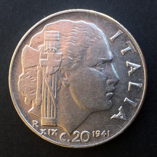 Italia - Moneda 20 Centésimos 1941 - Vittorio Emanuele Iii