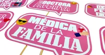 Comprar Cartelitos Selfie Recibida Medicina Props Deco Doctora X8u