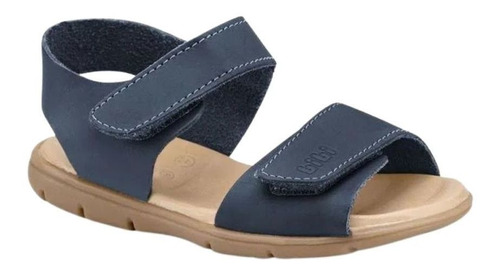 Sandália Infantil Masculina Bibi Basic Sandals Mini Em Couro