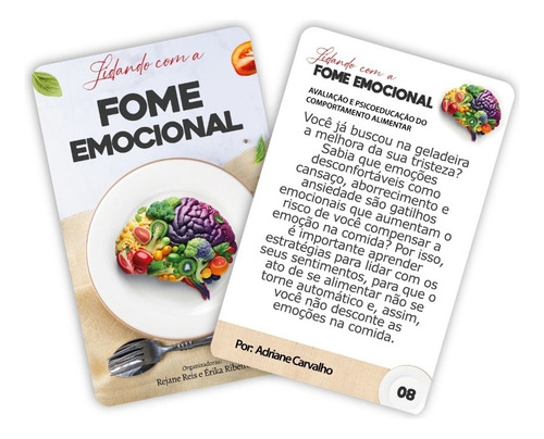 Livro Baralho Lidando Com A Fome Emocional - Erika Ribeiro E Rejane Reis