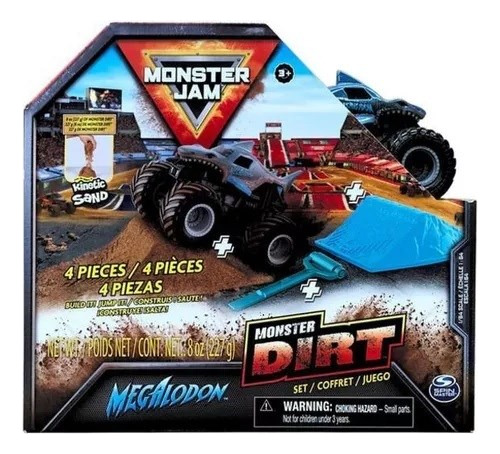 Monster Jam Dirt Starter Pack Rampa Vehiculo Arena Kinetica