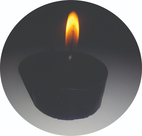 Preta! 40 Velas De Rechaud Alto Astral (duram Até 8 Horas)