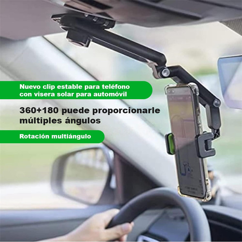 .s Soporte Teléfono Porta Celular 360° Carro Brazo Ajustable