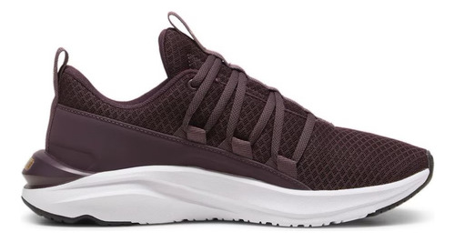 Tenis Puma Softride One4all Wn's Midnight Plum Gold Mujer