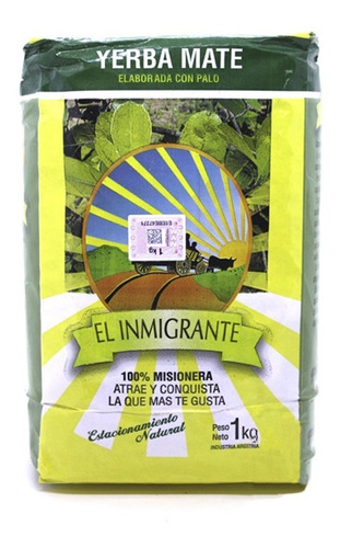 Imagen 1 de 6 de Yerba Mate El Inmigrante 1 Kg. Pack X 10