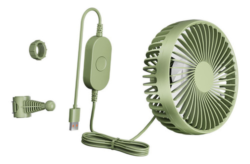 Fan Do Ventilador De Resfriamento De Carro Usb Verde