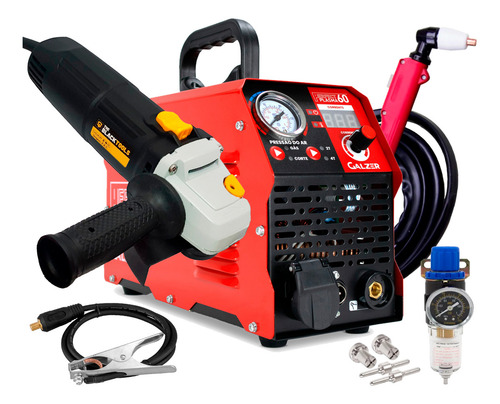 Máquina Corte Plasma Cut 60 Com Tocha e Acessorios Galzer Esmerilhadeira Acessórios