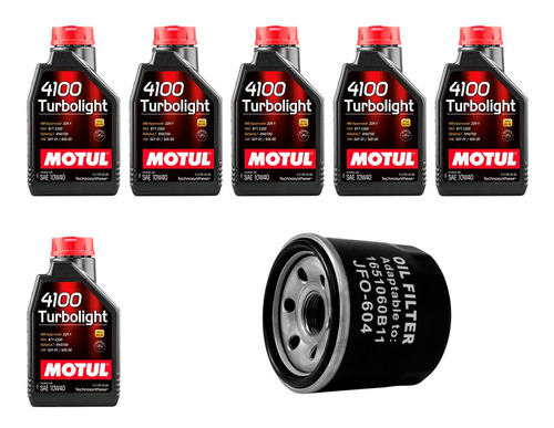 Kit Troca Óleo Motul 10w40 Grand Vitara 2.0 J20a 1999/2003