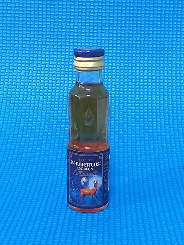 Botellita Miniatura De Licor St Hubertus Tropfen De Alemania