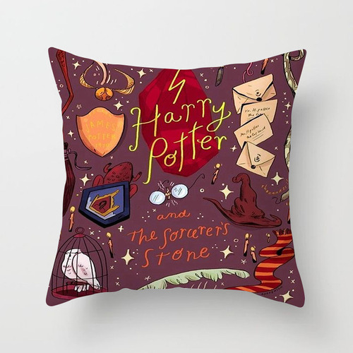 Almohada De Lino Con Estampado Harry Potter, Cáliz De Fuego,