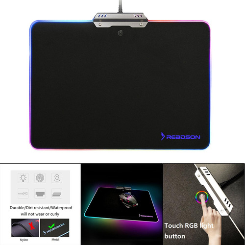 Mouse Pad De Metal Antiderrapante Grande Mouse Pad Usb Para