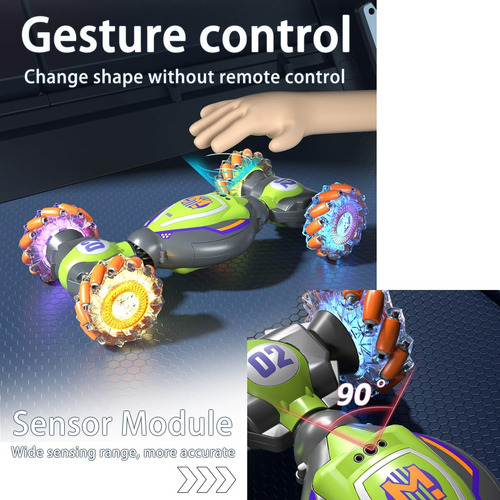 Auto Acrobático Con Detección De Gestos Y Luces Led