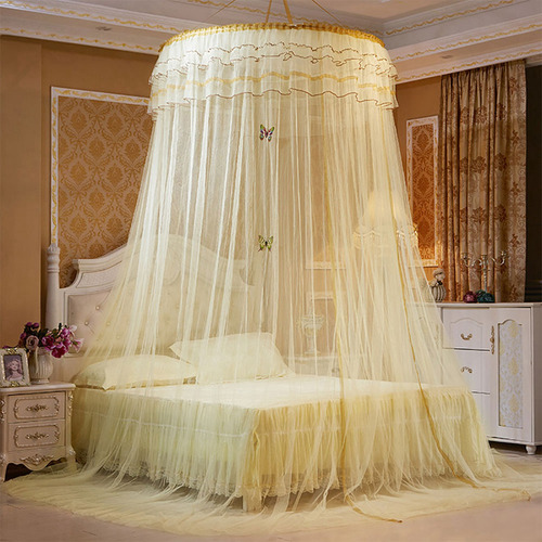 Mosquitera Transpirable De Encaje Redondo Estilo Princesa