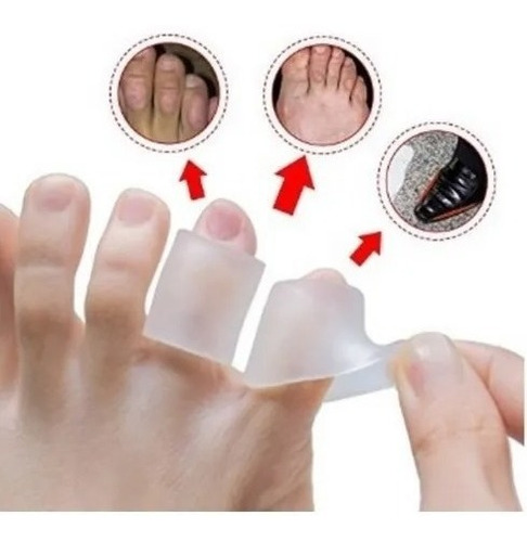 Imagem 4 de 9 de Corretor Pés Anti-calo Bolha Dedos Pé Silicone Pé Joanete