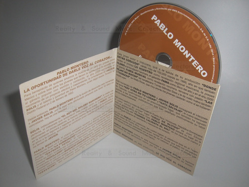 Pablo Montero Entrega Total Cd Single Promo Bmg 2003 (Usado)