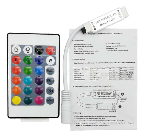 2 Unidades/conjunto De 12-24 V Led Rgb De 24 Botões Mini Lig
