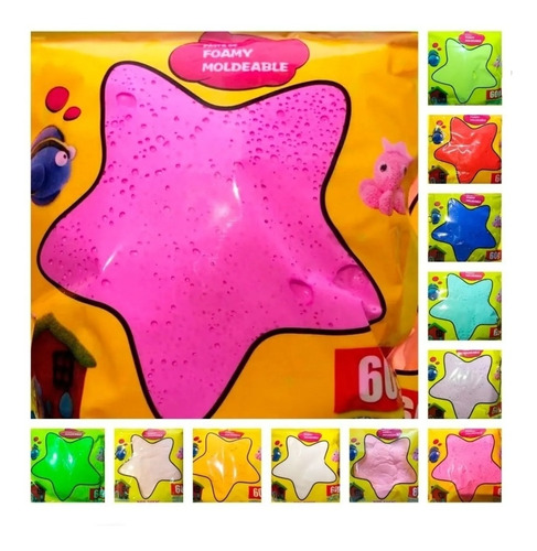 Pack Por 60 Masas Moldeables Plasticina Gummy Juego Niños