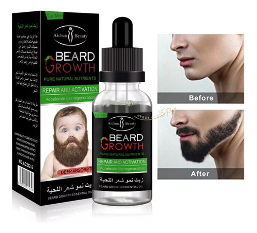 Aceite Esencial Beard Growth Crecimiento Barba 30ml 