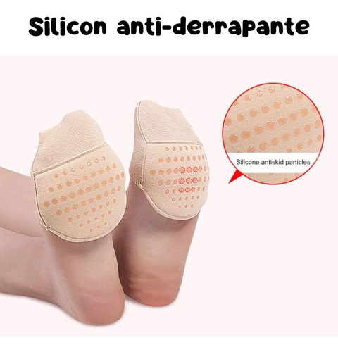 Calcetines Invisible Antideslizantes Punta Cubierta 2 Pares