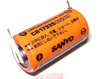 2pcs Nueva Sanyo Cr17335 3v Plc Batería W/fichas Para Tempor