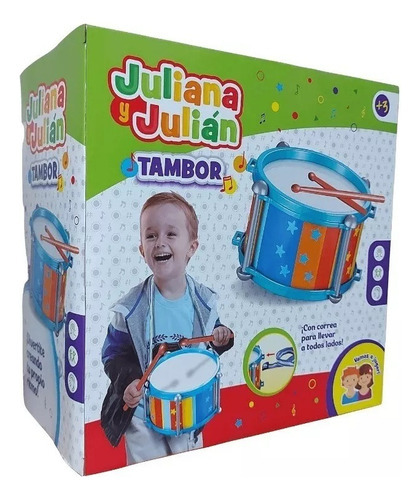 Tambor Juliana Y Julian Con Correa Jyj017 Color Multicolor