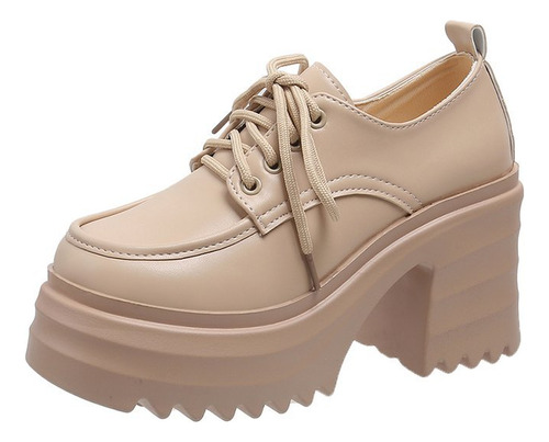 Mocasines De Suela Gruesa Para Otoño E Invierno 2022, Color
