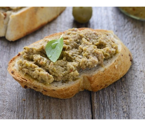 Imagen 3 de 10 de Pasta De Aceitunas Verdes Contraviento 170g. Laur. Pack X 6