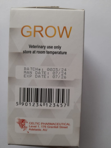 Grow 50ml Suplemento Para Engordar E Crescer Potros