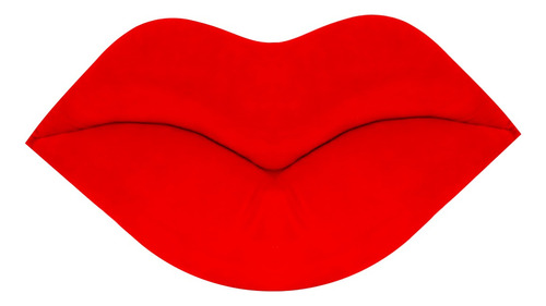 Almohada Con Diseño De Labios, Color Rojo