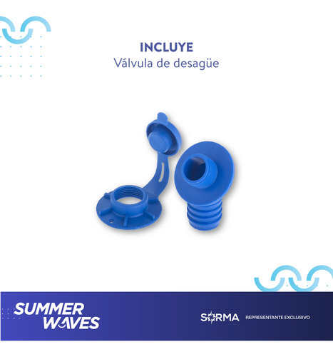Imagen 6 de 10 de Pileta Inflable Redonda Summer Waves 5454lt Facil Armado