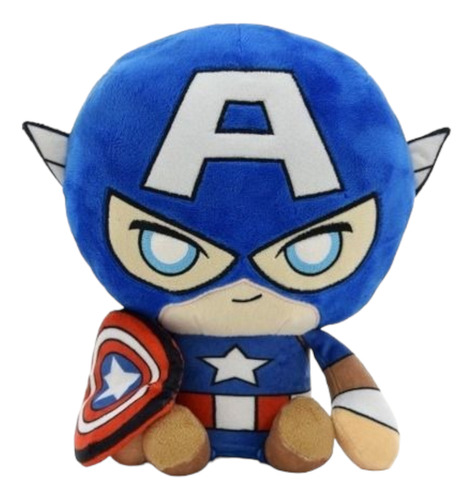 Capitán América Peluche 25 Cm Con Luz Phi Phi Toys Mv036