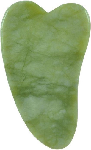 Masajeador Piedra Jade Limpiador Facial Guasha Evita Arrugas Color Verde lima