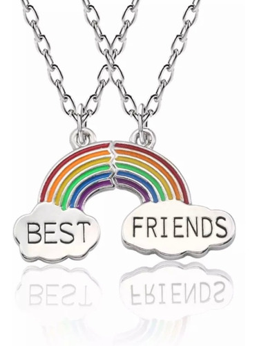 Collar Para Mejores Amigas Amigos Arcoiris 