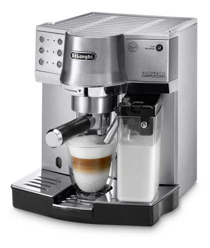 Cafetera Con Sistema Automático De Cappuccino Color Plateado